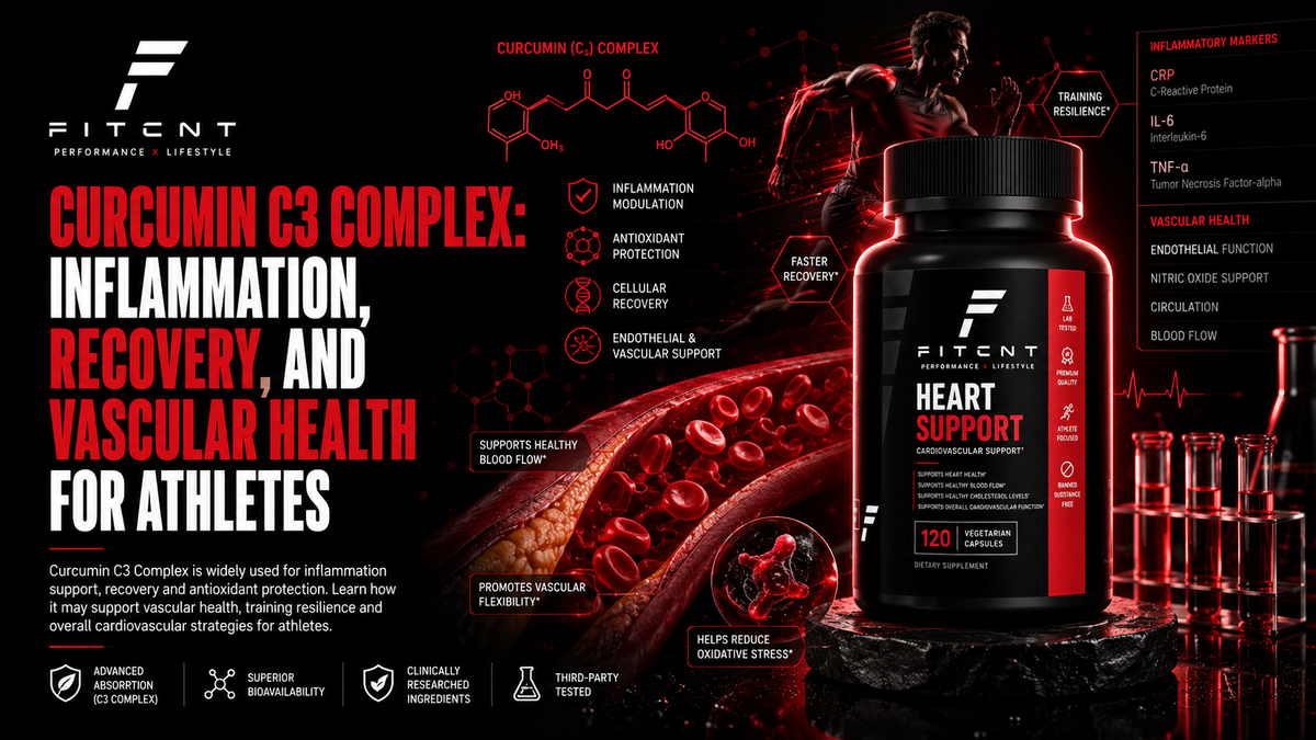 Curcumin C3 Complex: Inflammation, Recovery, and Vascular Health for Athletes